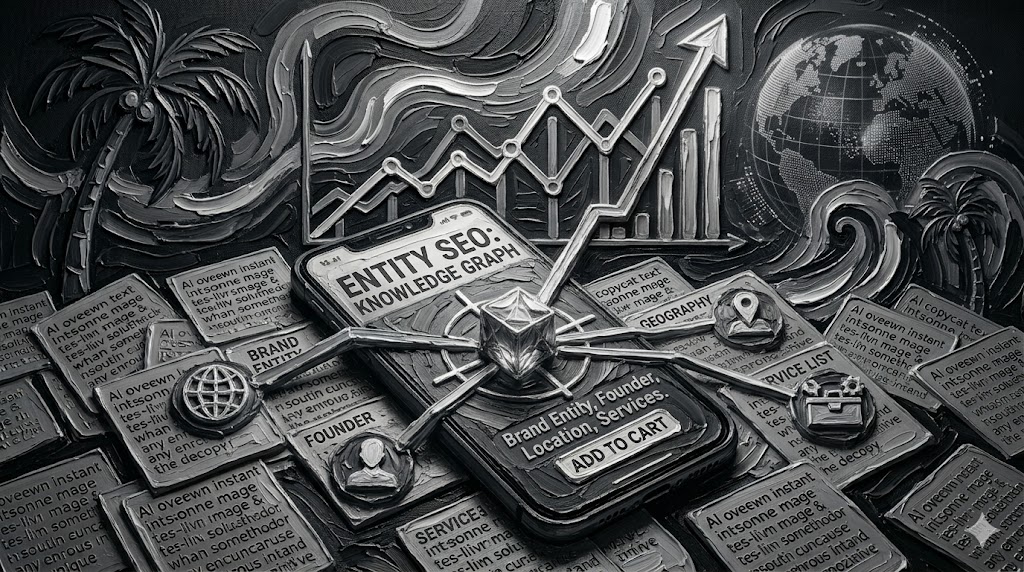 Entity SEO strategy 2026 concept showing brand entity connected to Knowledge Graph nodes