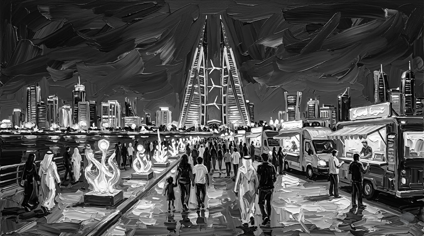 Manama Nights 2026 dates Bahrain National Theatre waterfront festival evening