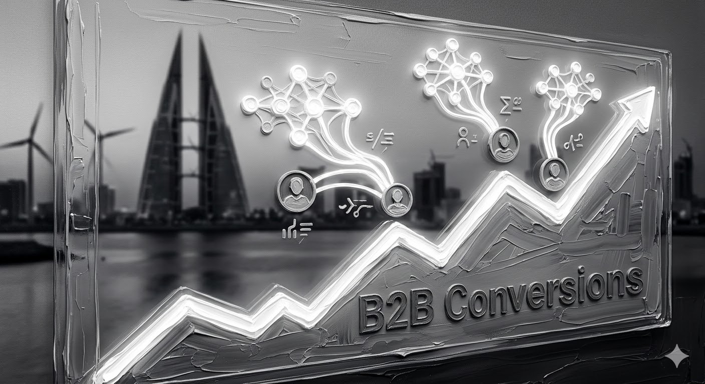Meta Ads Bahrain 2026 Advantage+ AI dashboard showing automated B2B targeting