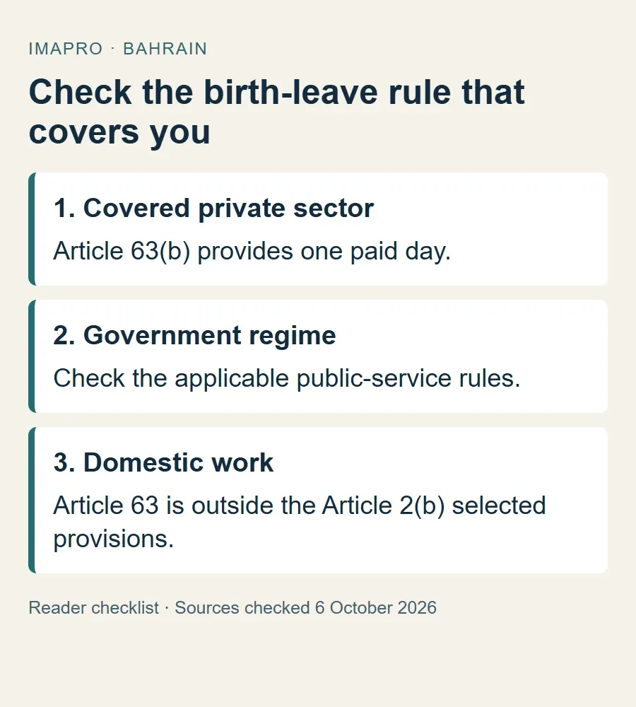 A scope comparison for private-sector, government-regime and domestic workers.