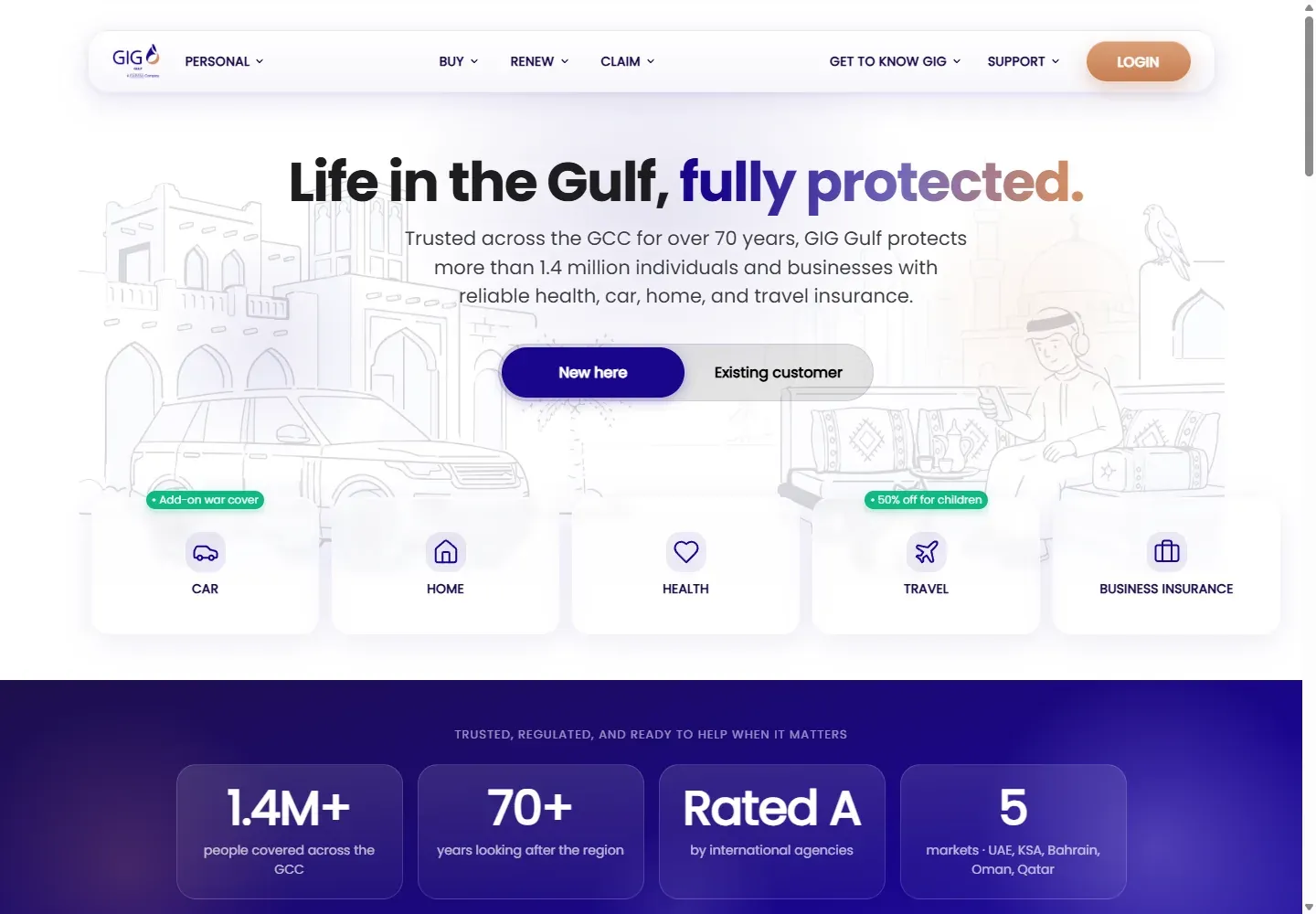 Official GIG Gulf Bahrain products and service page