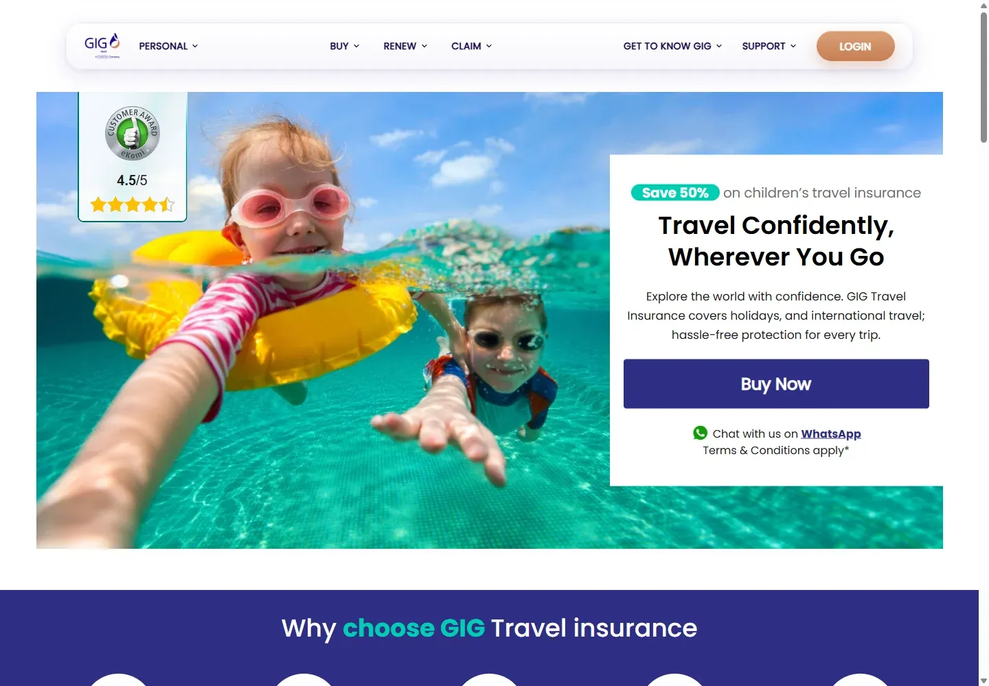 Official GIG Gulf Bahrain travel insurance page