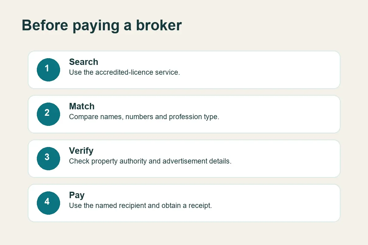 Steps to check a Bahrain real estate broker before payment