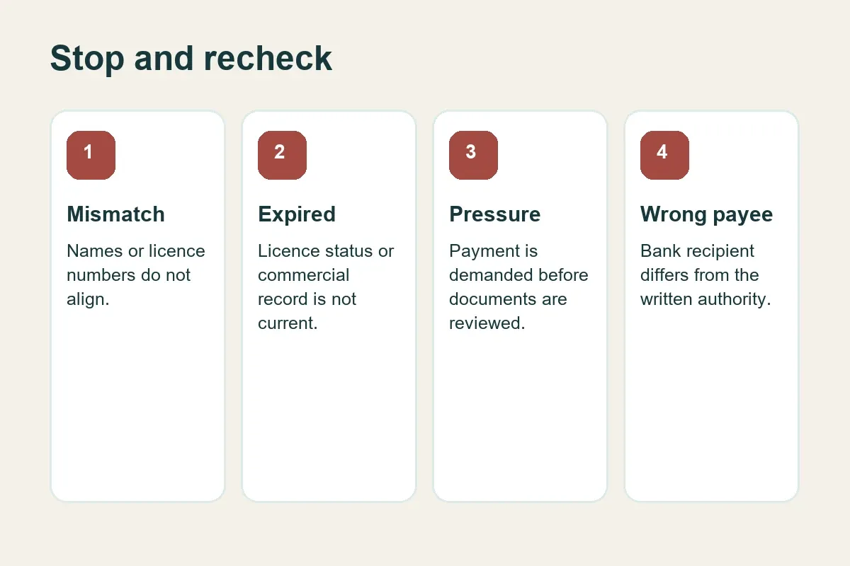 Warning signs during a Bahrain broker or property check