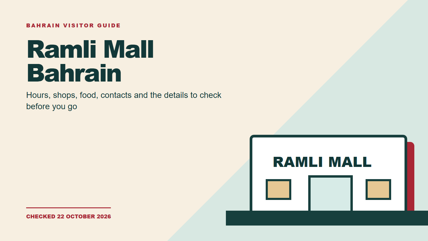 Illustrated Ramli Mall Bahrain visitor guide