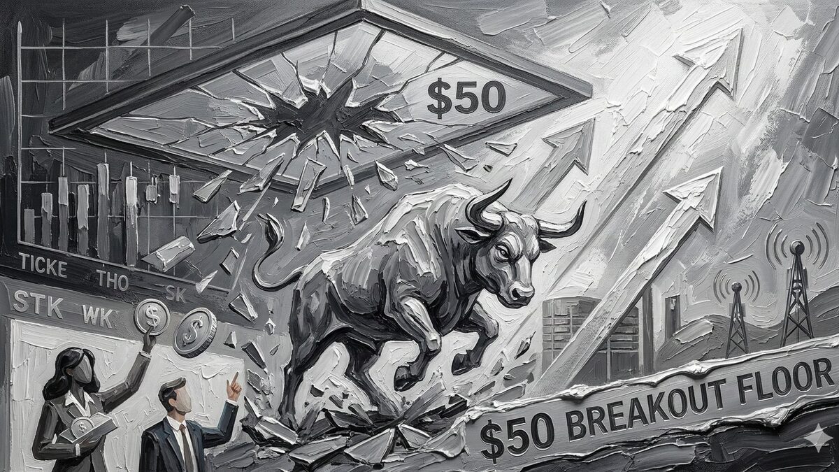 Silver price forecast 2026 chart showing $50 breakout becoming new support floor